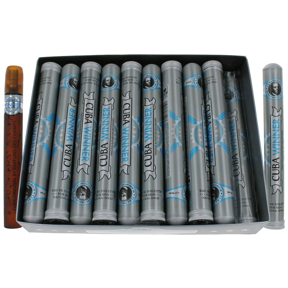 Cuba Cuba Winner by Cuba, 1.17 oz EDT Spray for Men Pack of 20