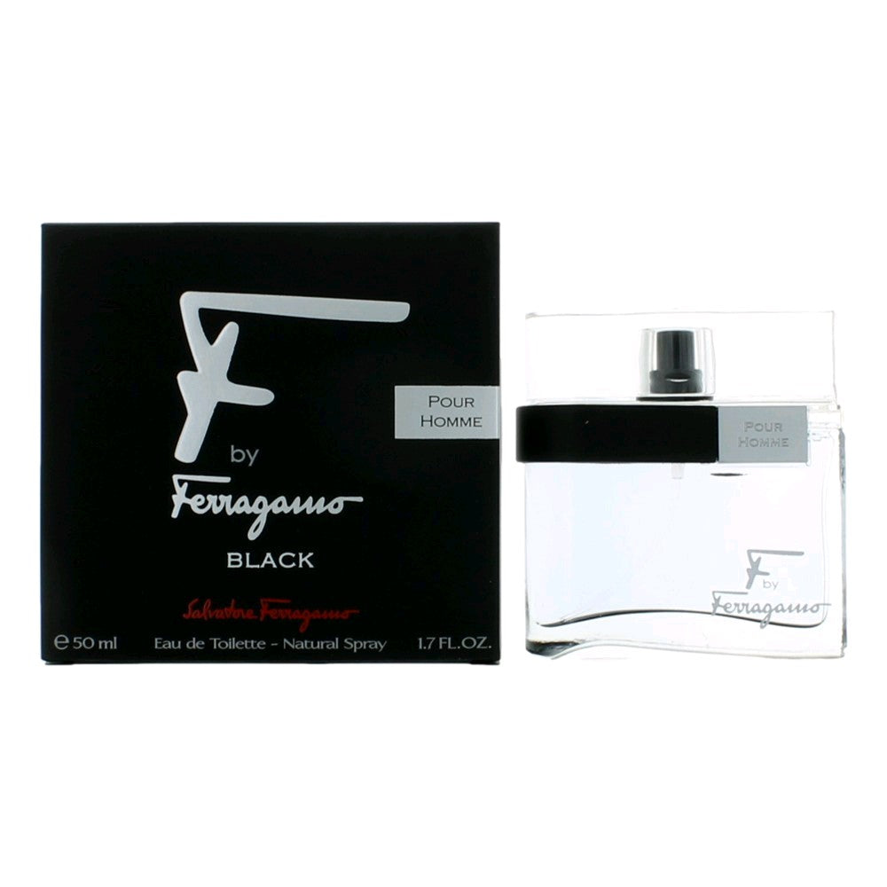 Salvatore Ferragamo F Black by Salvatore Ferragamo, 1.7 oz EDT Spray for Men