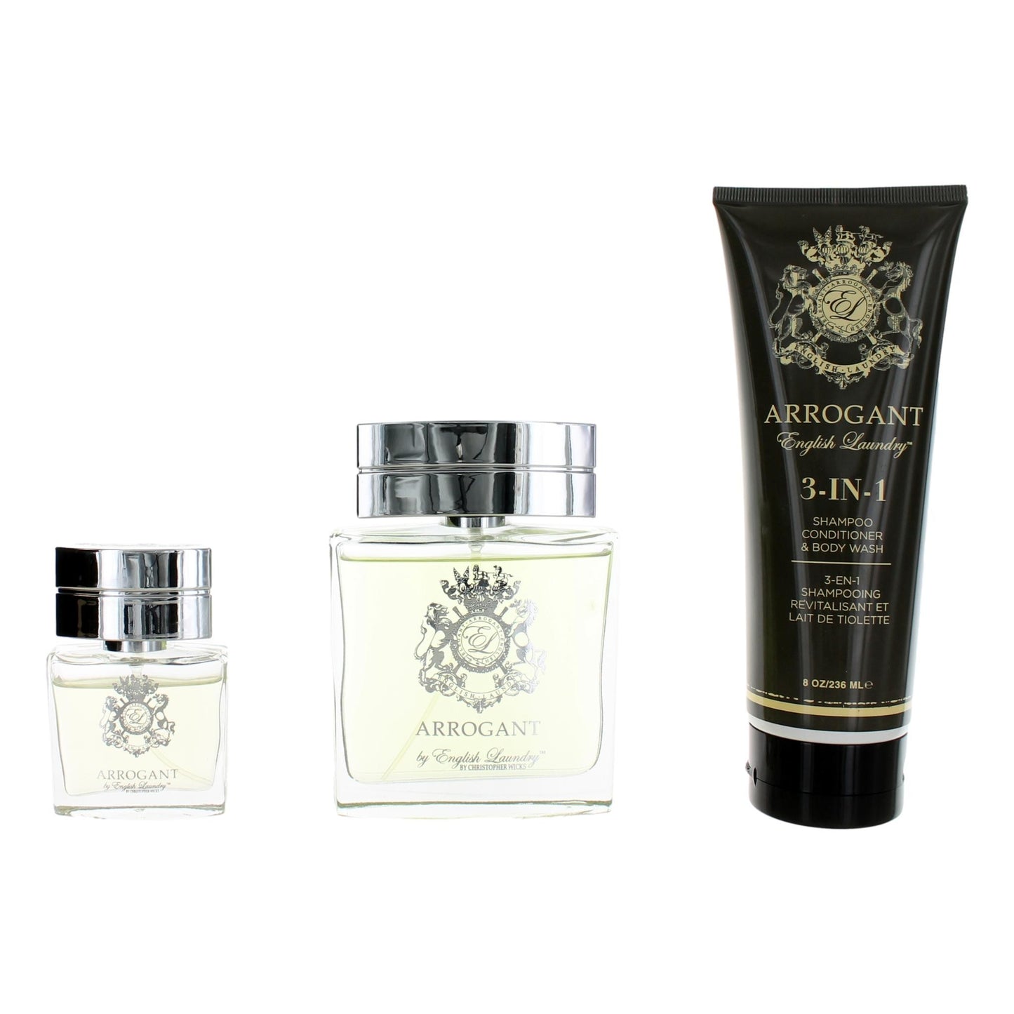English Laundry Arrogant by English Laundry, 3 Piece Gift Set for Men with 3.4 oz.