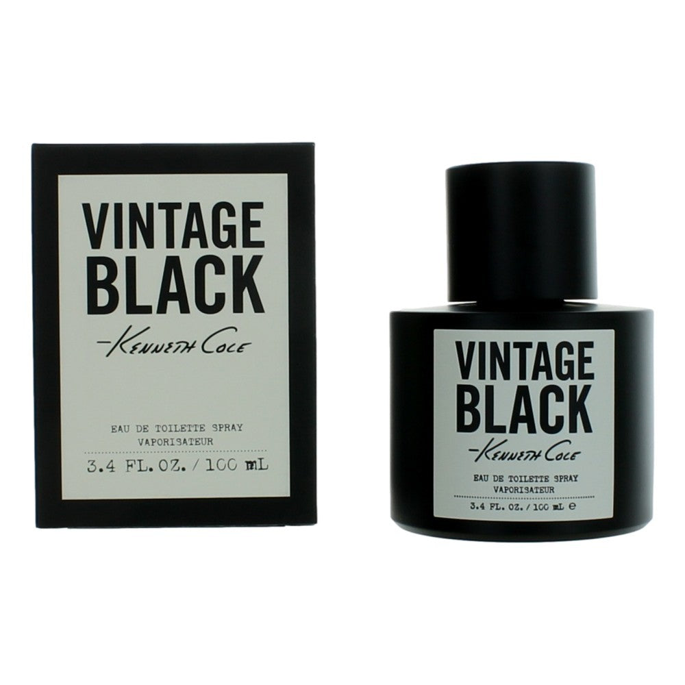 Kenneth Cole Kenneth Cole Vintage Black by Kenneth Cole, 3.4 oz EDT Spray for Men