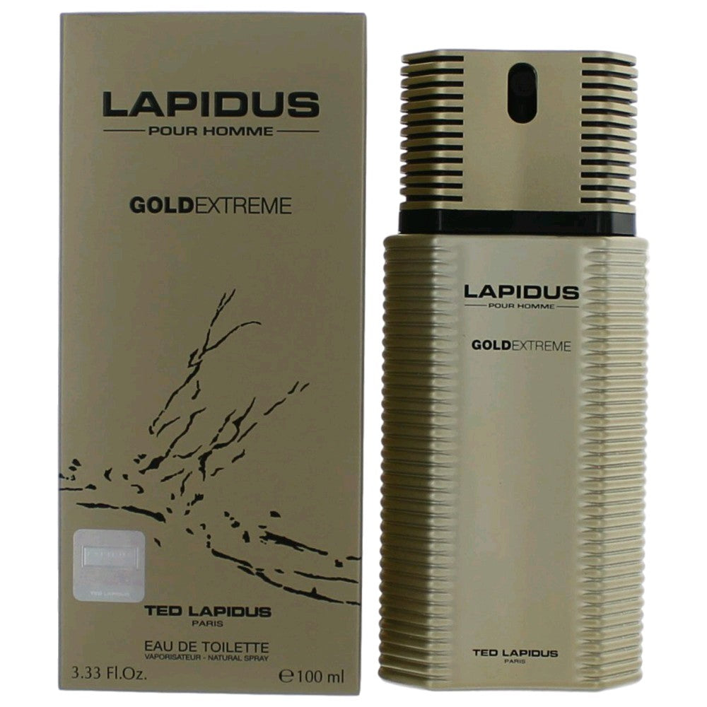 Ted Lapidus Lapidus Gold Extreme by Ted Lapidus, 3.3 oz EDT Spray for Men