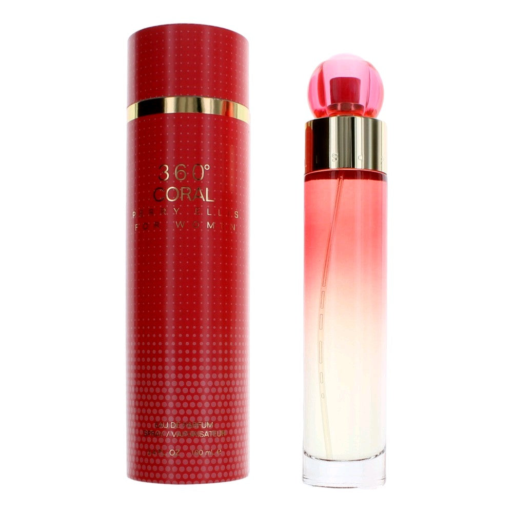 Perry Ellis Perry Ellis 360 Coral by Perry Ellis, 3.4 oz EDP Spray for Women