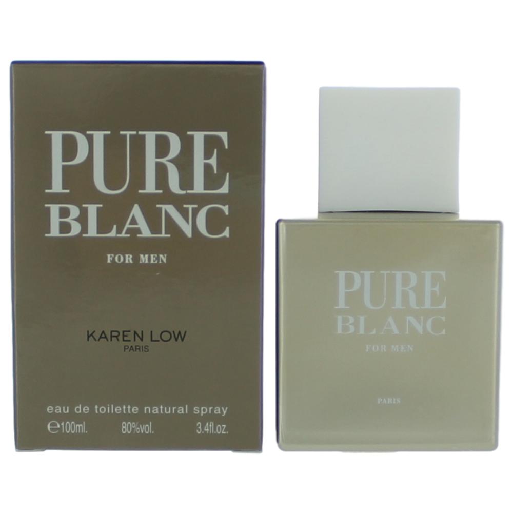 Karen Low Pure Blanc by Karen Low, 3.4 oz EDT Spray for Men