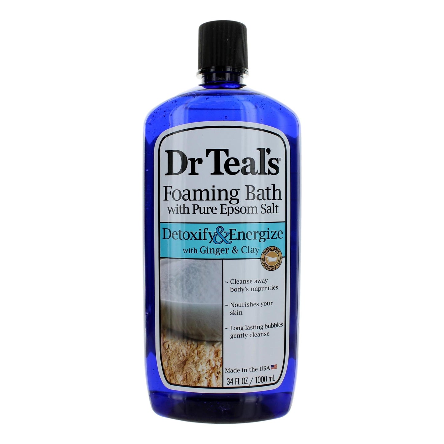 Dr. Teal's Detoxify & Energize with Ginger & Clay by Dr. Teal's, 34oz Foaming Bath Soap
