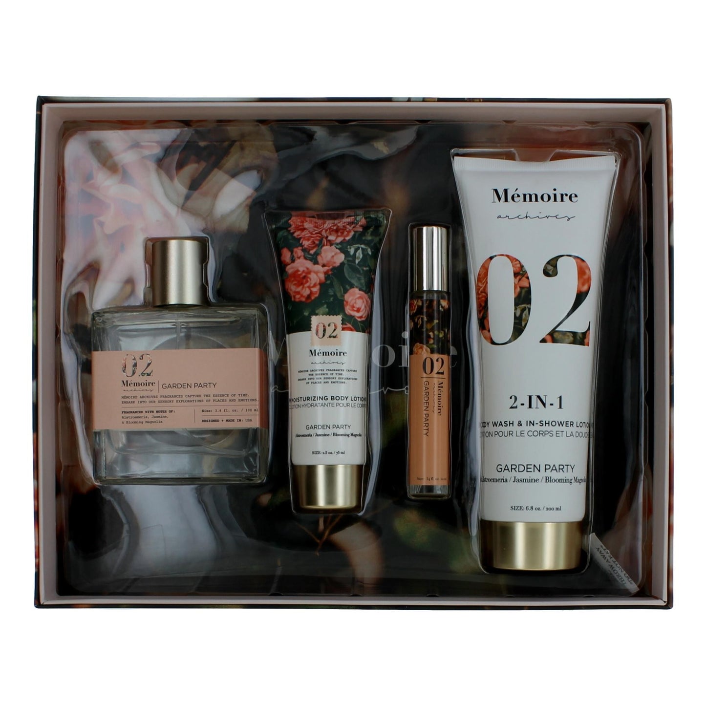 Memoire Archives Garden Party by Memoire Archives, 4 Piece Gift Set for Unisex