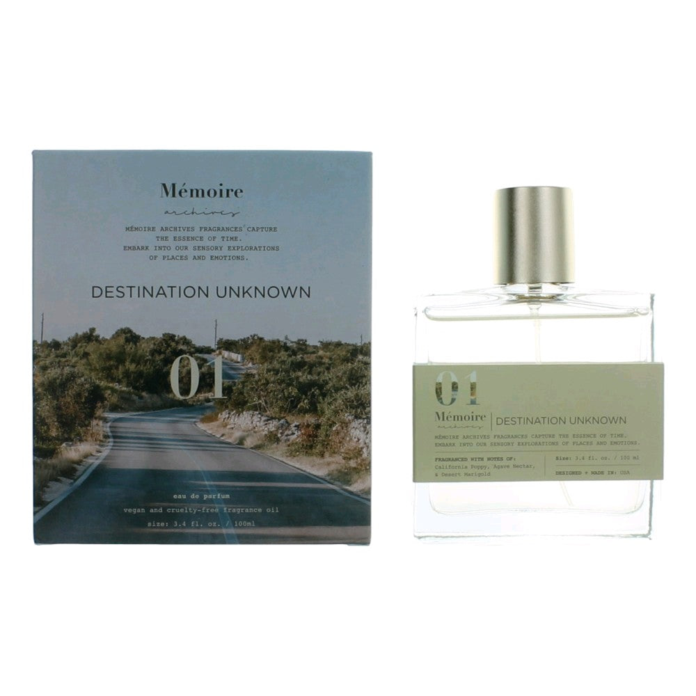 Memoire Archives Destination Unknown by Memoire Archives, 3.4 oz EDP Spray for Unisex