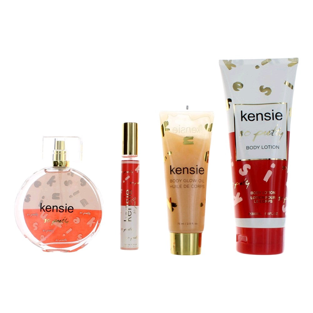 Kensie Kensie So Pretty by Kensie, 4 Piece Gift Set for Women