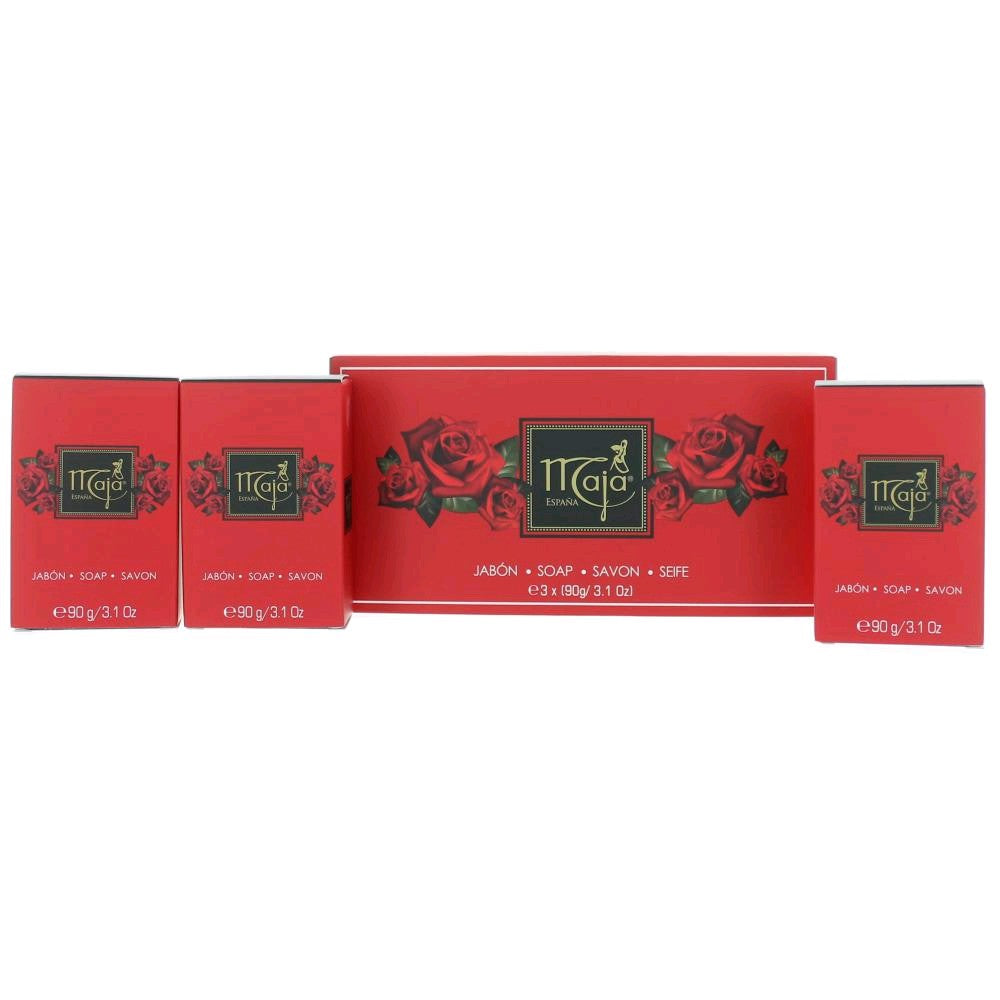 Maja Maja by Maja, Pack of 3 Soaps x 3.1 oz Each for Women