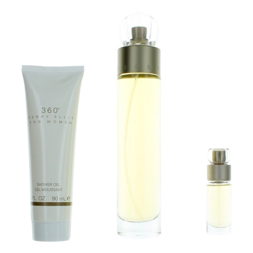 Perry Ellis Perry Ellis 360 by Perry Ellis, 3 Piece Gift Set for Women