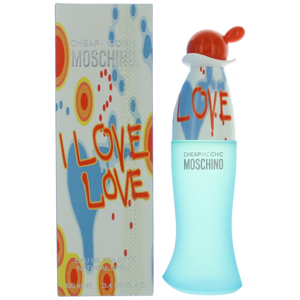 Moschino I Love Love Cheap & Chic by Moschino, 3.4 oz EDT Spray for Women