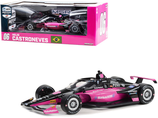 Greenlight Dallara IndyCar #06 Helio Castroneves "AutoNation - SiriusXM" Meyer Shank Racing "NTT IndyCar Series" (2023) 1/18 Diecast Model Car by Greenlight