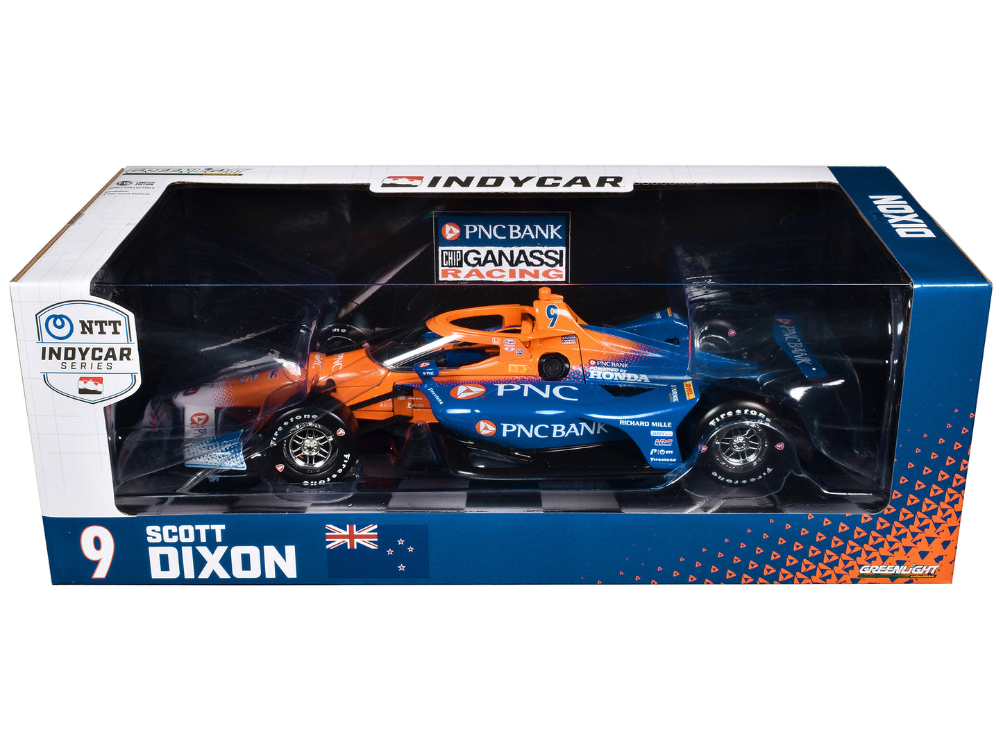 Greenlight Dallara IndyCar #9 Scott Dixon "PNC Bank" Chip Ganassi Racing "NTT IndyCar Series" (2024) 1/18 Diecast Model Car by Greenlight