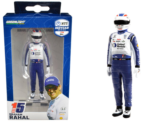 Greenlight "NTT IndyCar Series" #15 Graham Rahal Driver Figure "United Rentals - Rahal Letterman Lanigan Racing" for 1/18 Scale Models by Greenlight