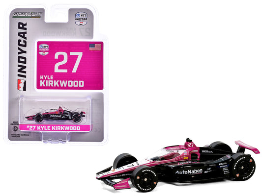 Greenlight Dallara IndyCar #27 Kyle Kirkwood "AutoNation" Andretti Autosport "NTT IndyCar Series" (2024) 1/64 Diecast Model Car by Greenlight
