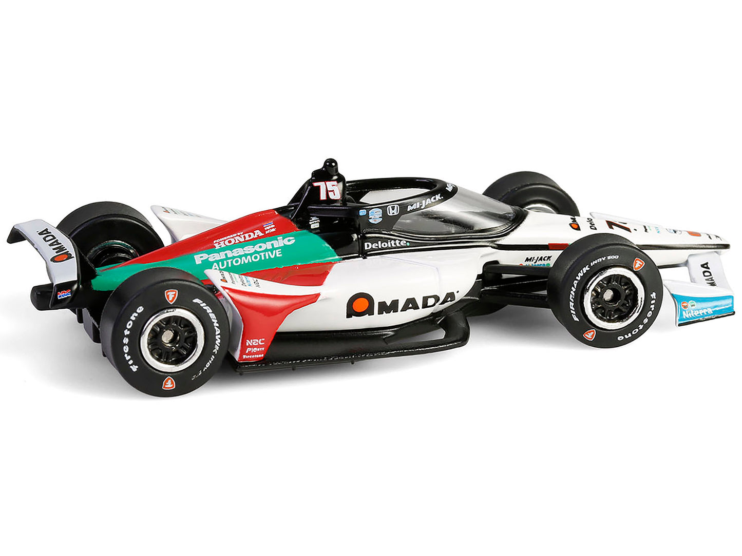 Greenlight Dallara IndyCar #75 Takuma Sato "AMADA" Rahal Letterman Lanigan Racing "NTT IndyCar Series" (2024) 1/64 Diecast Model Car by Greenlight