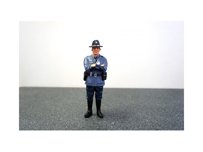 American Diorama State Trooper Tim Figure For 1:18 Diecast Model Cars by American Diorama