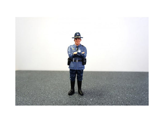 American Diorama State Trooper Tim Figure For 1:18 Diecast Model Cars by American Diorama