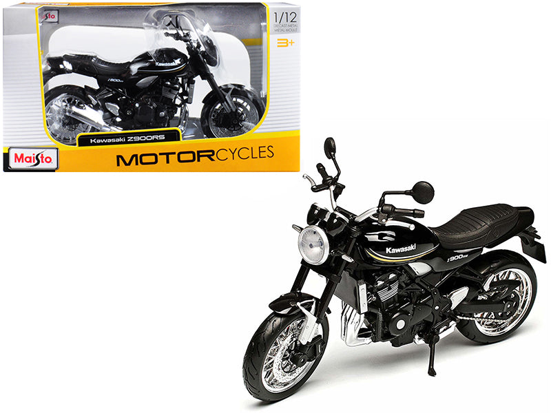 Maisto Kawasaki Z900RS Black 1/12 Diecast Motorcycle Model by Maisto