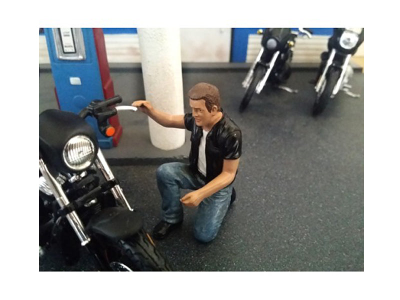 American Diorama Biker Motorman Figure For 1:18 Scale Models by American Diorama