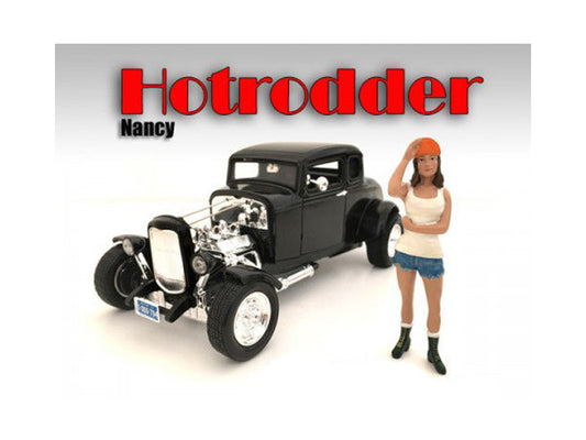American Diorama "Hotrodders" Nancy Figure For 1:18 Scale Models by American Diorama