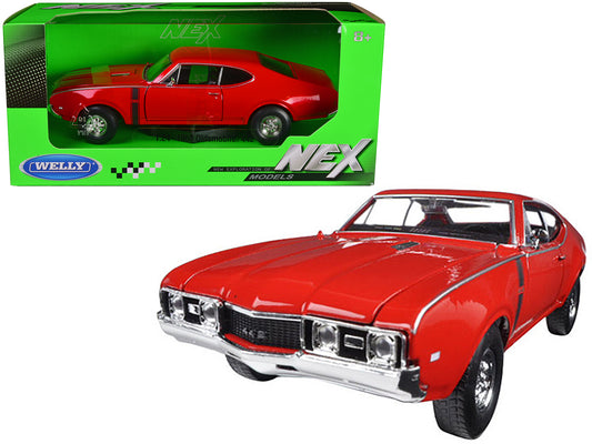 Welly 1968 Oldsmobile 442 Red 1/24 Diecast Model Car by Welly