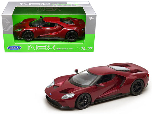 Welly 2017 Ford GT Red 1/24 - 1/27 Diecast Model Car by Welly