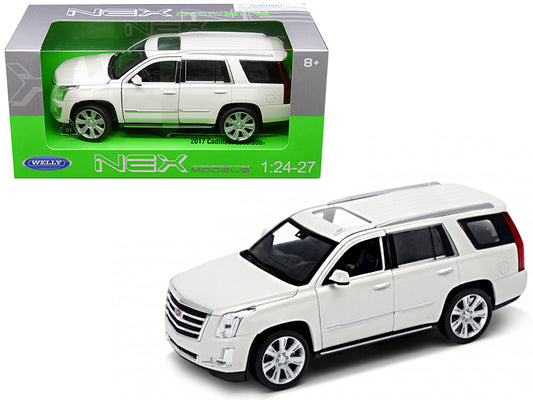 Welly 2017 Cadillac Escalade with Sunroof White 1/24-1/27 Diecast Model Car by Welly