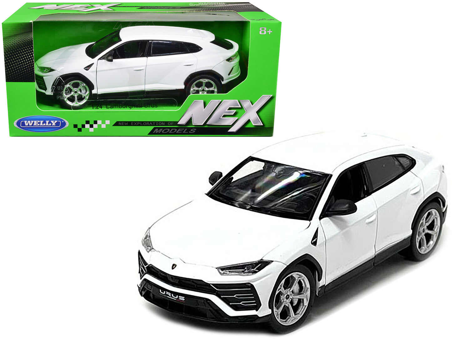 Welly Lamborghini Urus White "NEX Models" 1/24 Diecast Model Car by Welly