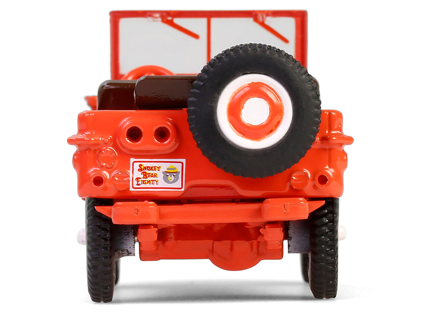 Greenlight 1944 Willys MB Jeep Red "Smokey Bear 80th Anniversary" "Anniversary Collection" Series 17 1/64 Diecast Model Car by Greenlight