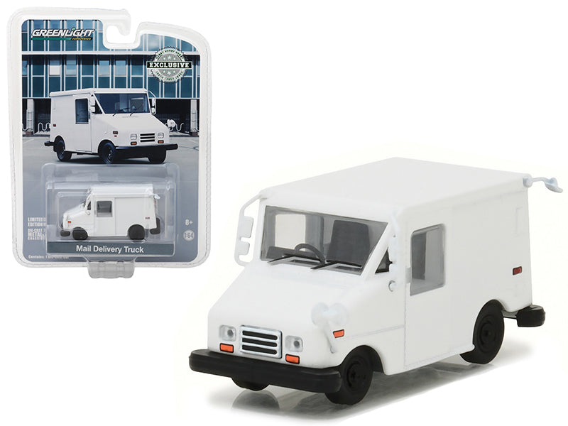 Greenlight LLV Long Life Mail Delivery Truck Plain White "Hobby Exclusive" 1/64 Diecast Model Car by Greenlight