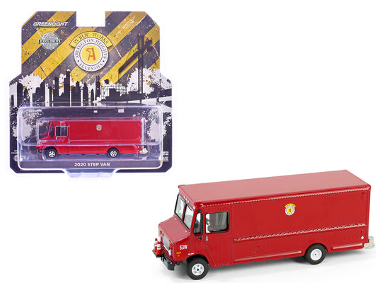 Greenlight 2020 Step Van with Traffic Cone Mounts "Village of Arlington Heights Public Works" Red "Hobby Exclusive" Series 1/64 Diecast Model Car by Greenlight