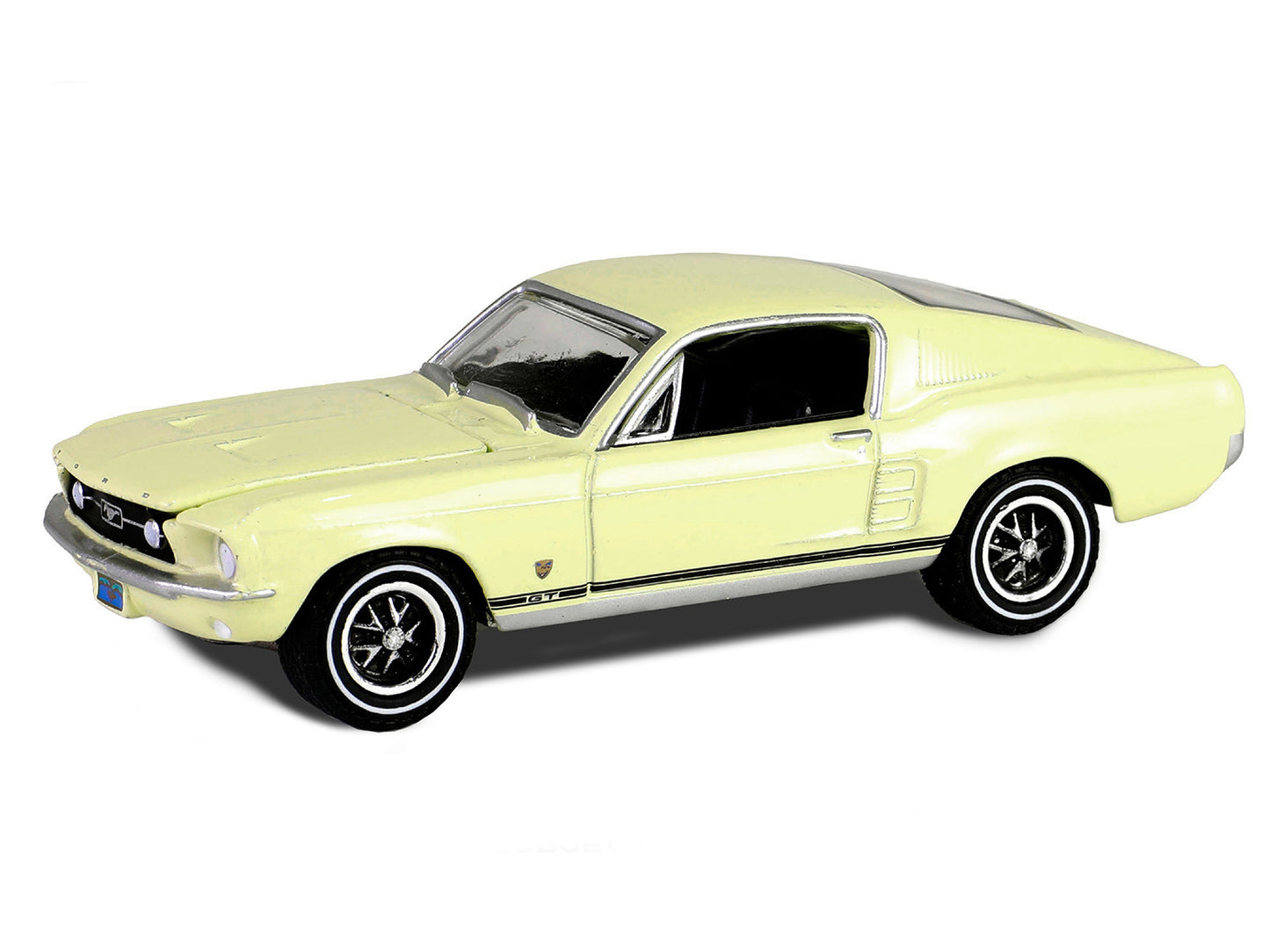 Greenlight 1967 Ford Mustang GT Fastback "High Country Special" Aspen Gold "Hobby Exclusive" Series 1/64 Diecast Model Car by Greenlight