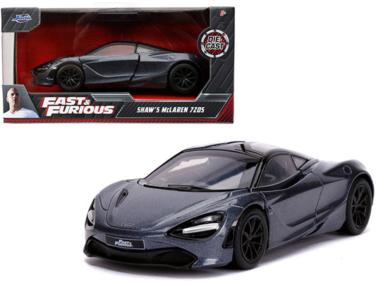 Jada Shaw's McLaren 720S RHD (Right Hand Drive) Metallic Gray "Fast & Furious Presents: Hobbs & Shaw" (2019) Movie 1/32 Diecast Model Car by Jada