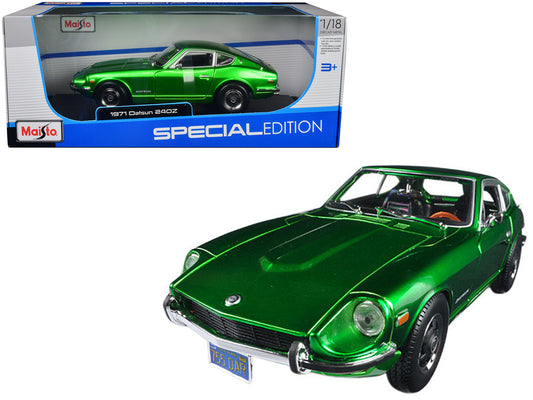Maisto 1971 Datsun 240z Green 1/18 Diecast Model Car by Maisto