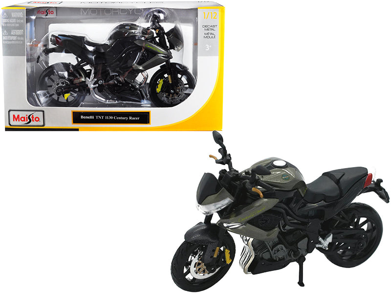 Maisto Benelli TNT 1130 Century Racer Gray 1/12 Diecast Motorcycle Model by Maisto