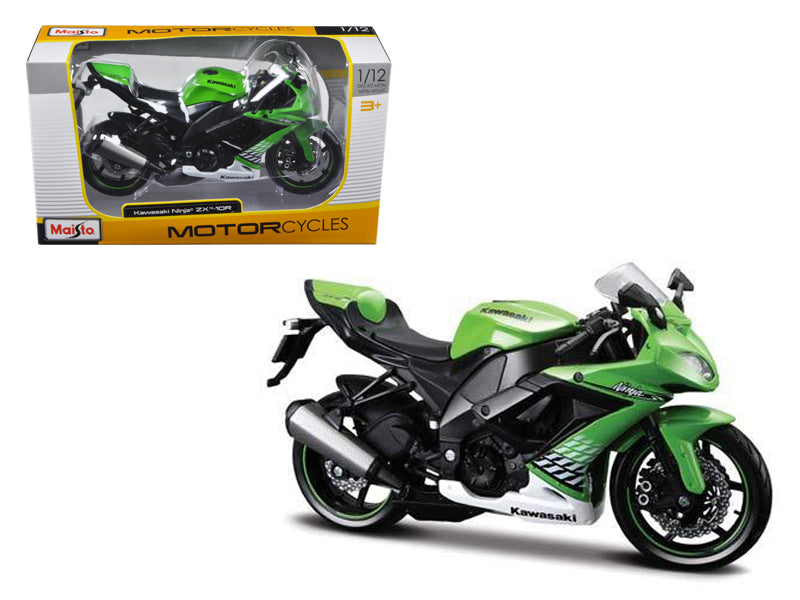 Maisto 2010 Kawasaki Ninja ZX-10R Green 1/12 Diecast Motorcycle Model by Maisto