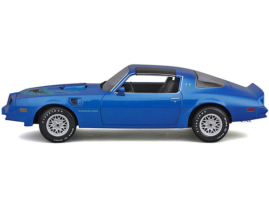 Maisto 1978 Pontiac Firebird Trans Am Blue Metallic with Hood Graphics "Special Edition" Series 1/18 Diecast Model Car by Maisto