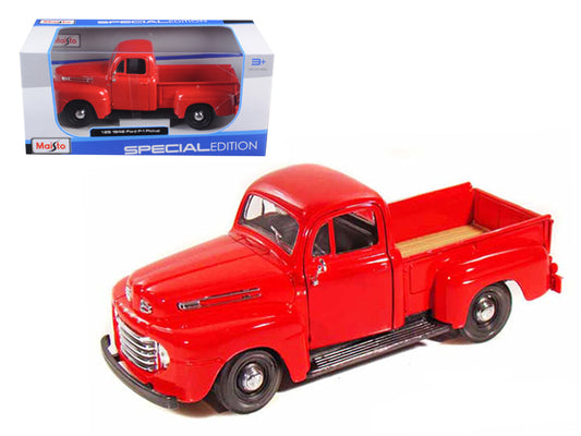Maisto 1948 Ford F-1 Pickup Truck Red 1/25 Diecast Model Car by Maisto