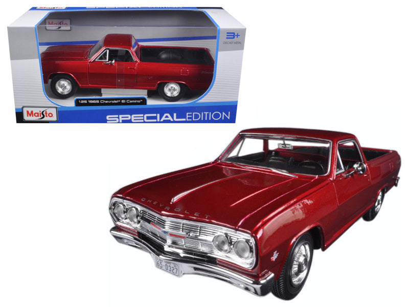 Maisto 1965 Chevrolet El Camino Metallic Red 1/25 Diecast Model Car by Maisto
