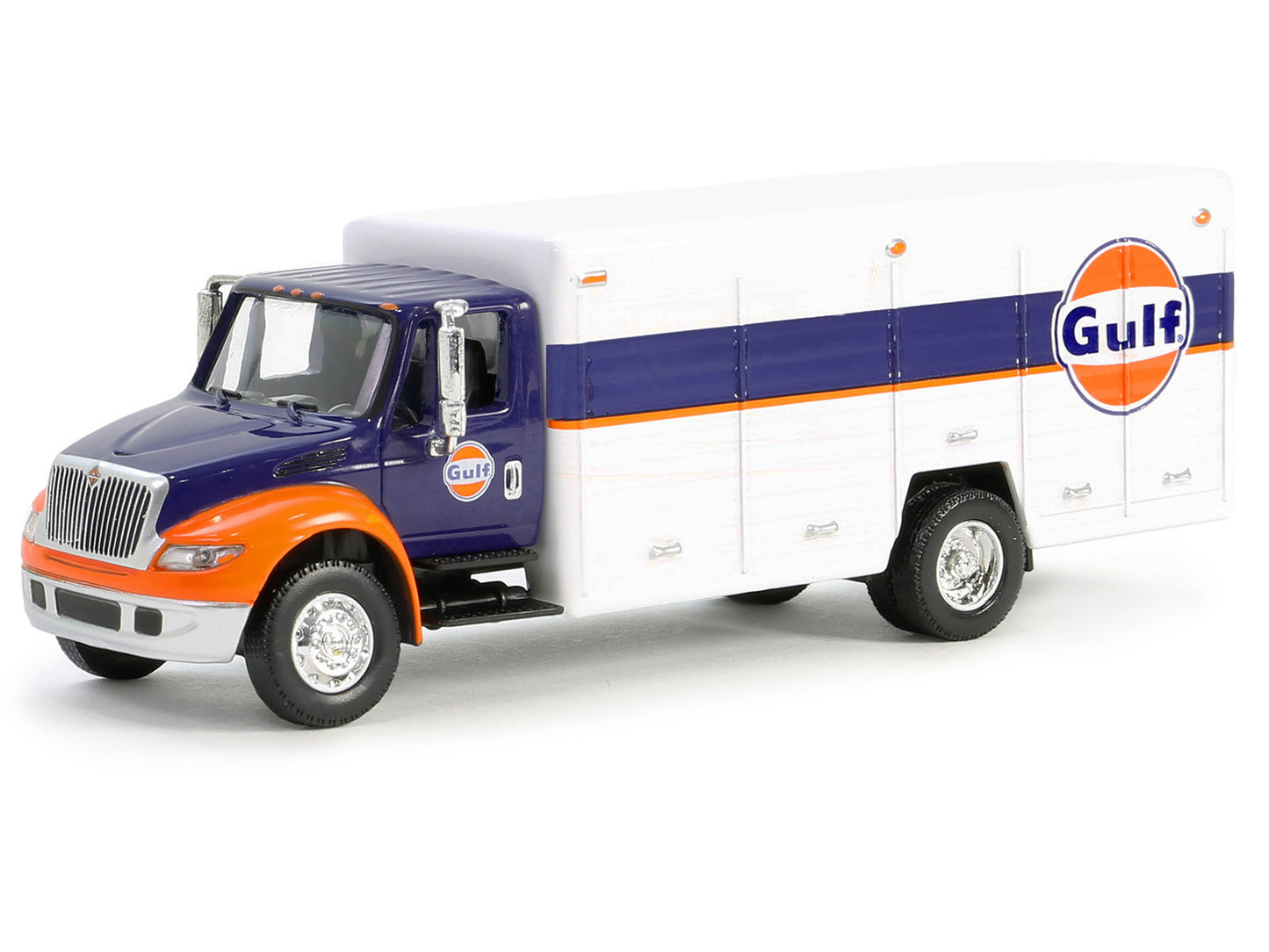 Greenlight International Durastar 4400 Delivery Truck "Gulf Oil" Dark Blue and White "H.D. Trucks" Series 25 1/64 Diecast Model Car by Greenlight