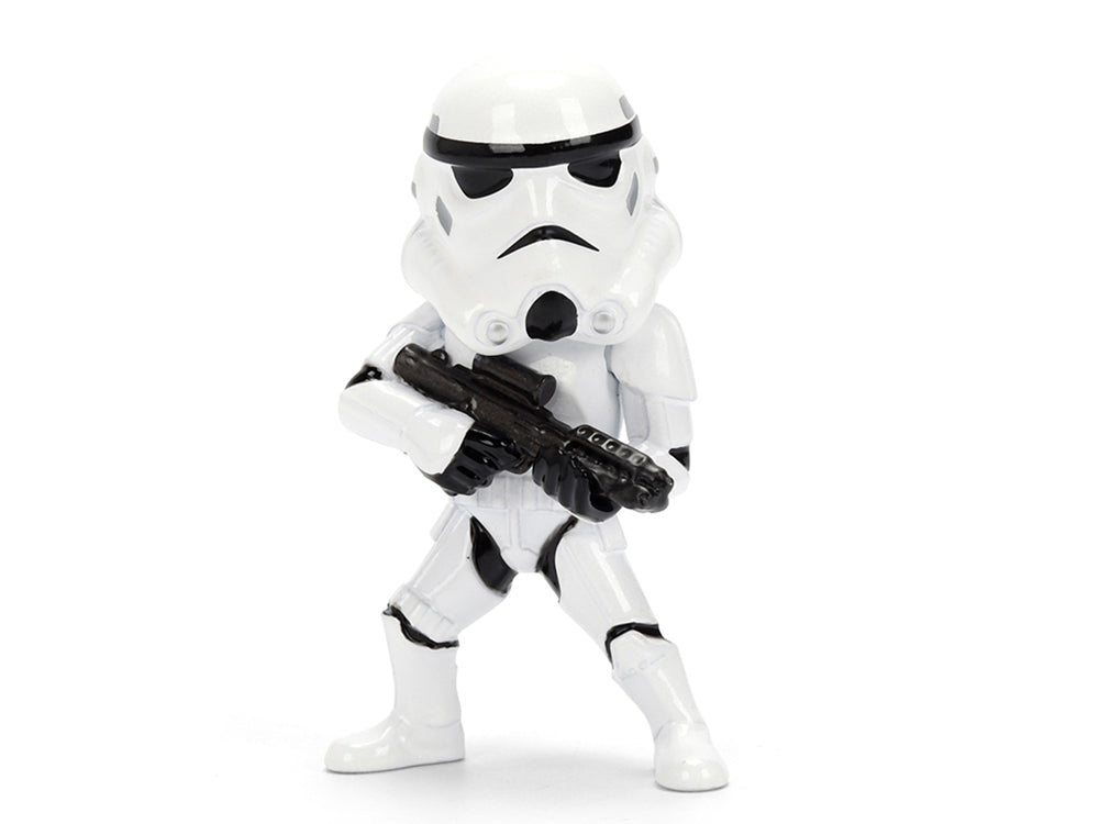 Set of 4 Diecast Figures "Star Wars" Movie Franchise "Metalfigs" Series Diecast Models by Jada