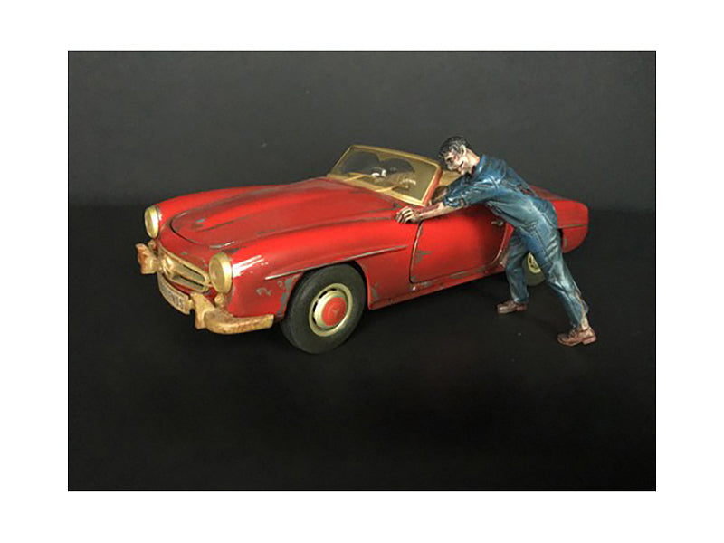 American Diorama Zombie Mechanic Figurine IV for 1/18 Scale Models by American Diorama