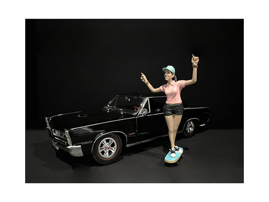 American Diorama Skateboarder Figurine IV for 1/18 Scale Models by American Diorama