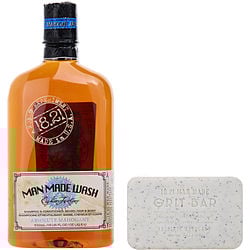 18.21 MAN MADE by 18.21 Man Made BOOK OF GOOD GROOMING VOLUME 2 (ABSOLUTE MAHOGANY MAN MADE WASH & GRIT BAR) 25 OZ