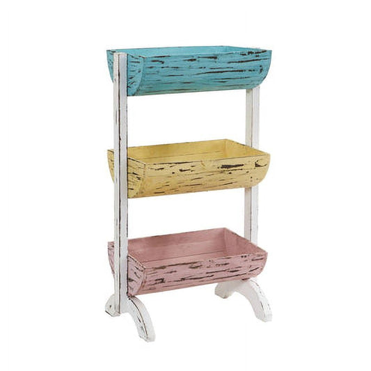 23" Three Shelf Farmhouse Multipurpose Stand/Planter