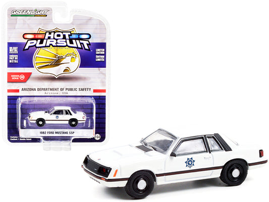 Greenlight 1982 Ford Mustang SSP White "Arizona Department of Public Safety" "Hot Pursuit" Series 39 1/64 Diecast Model Car by Greenlight