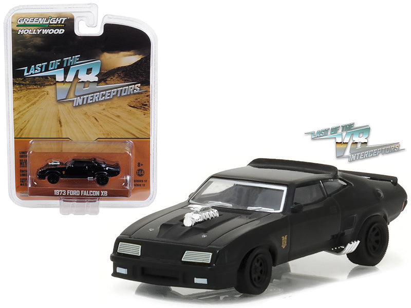 Greenlight 1973 Ford Falcon XB Black "Last of the V8 Interceptors" (1979) Movie "Hollywood Series" Release 17 1/64 Diecast Model Car by Greenlight