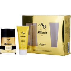 AB SPIRIT MILLIONAIRE by Lomani EAU DE PARFUM SPRAY 3.3 OZ & SHOWER GEL 3.3 OZ