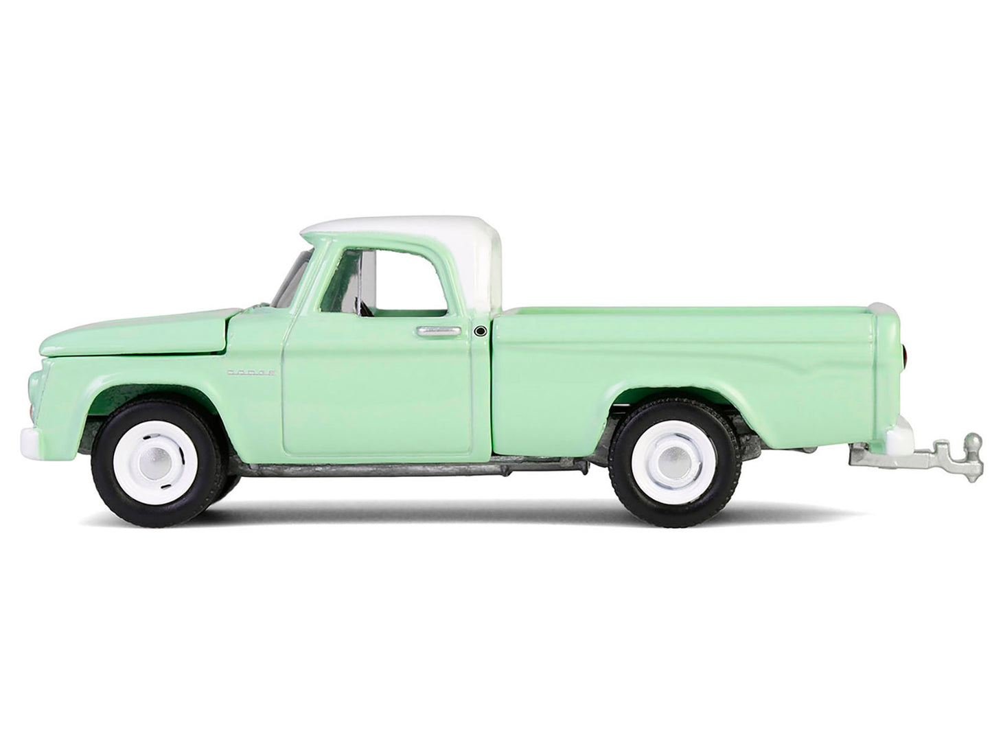 Greenlight 1964 Dodge D-200 Sweptline Pickup Truck Turf Green with White Top "Down on the Farm" Series 10 1/64 Diecast Model by Greenlight