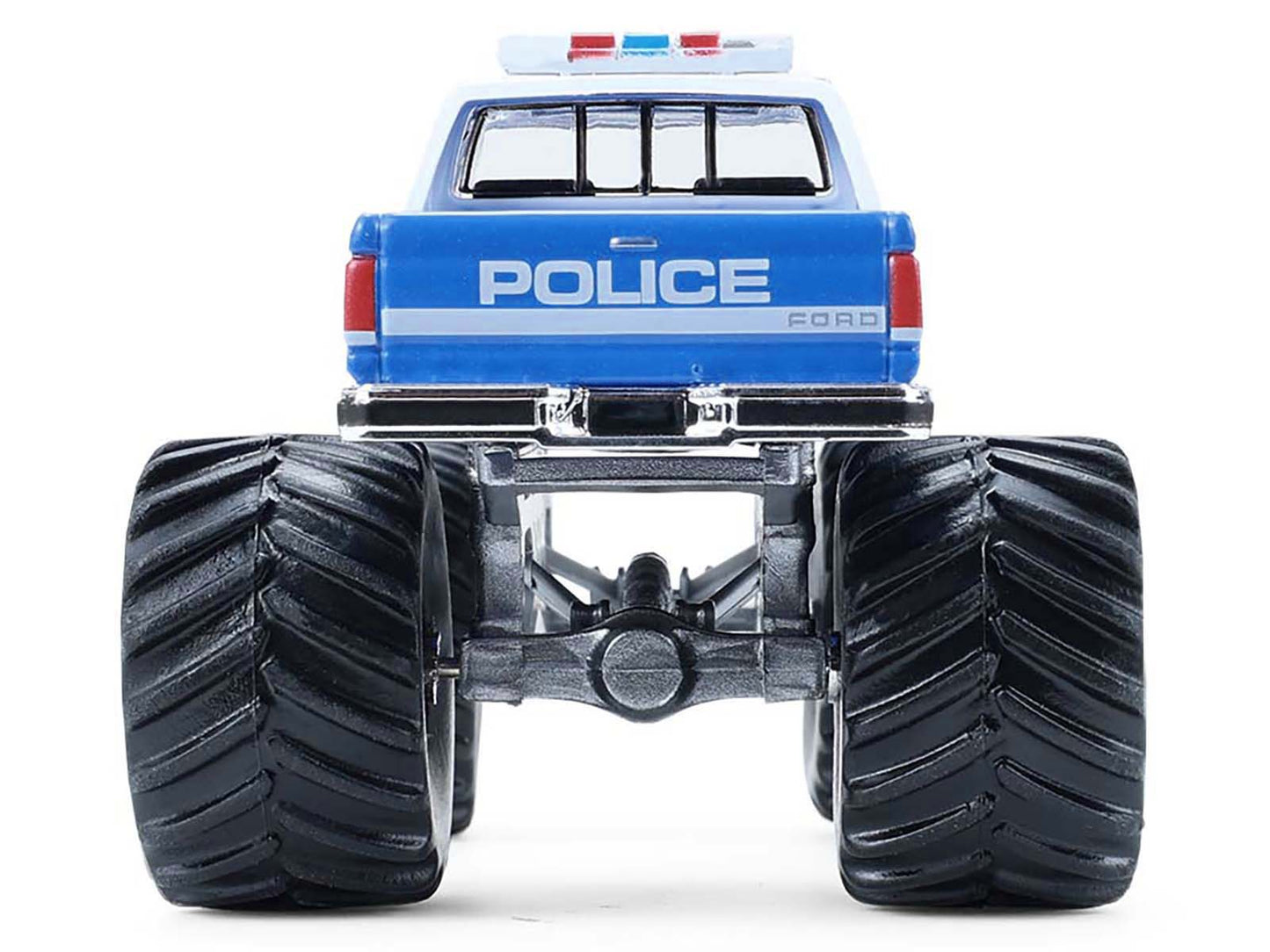 1990 Ford F-350 Monster Truck "NYPD (New York Police Department)" Blue with White Top "Kings of Crunch - Hot Pursuit" Special Edition 1/64 Diecast Model Car by Greenlight